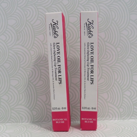 KIEHL'S💥LOVE OIL FOR LIPS GLOW INFUSING LIP TREATMENT BOTANICAL BLUSH - 2PCS💥 - Picture 3 of 7